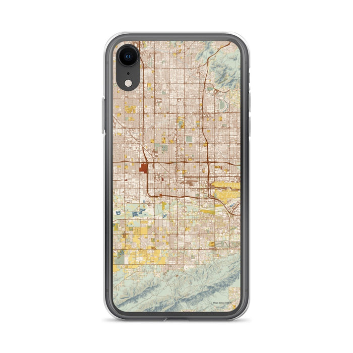 Custom Phoenix Arizona Map Phone Case in Woodblock