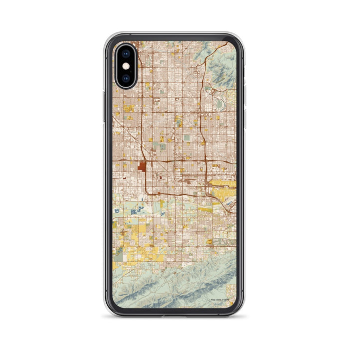 Custom Phoenix Arizona Map Phone Case in Woodblock