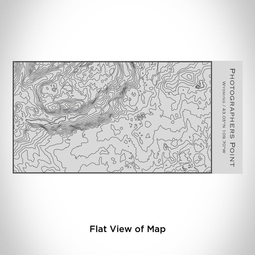 Rendered View of Photographers Point Wyoming Map Engraving on 17oz Stainless Steel Insulated Cola Bottle