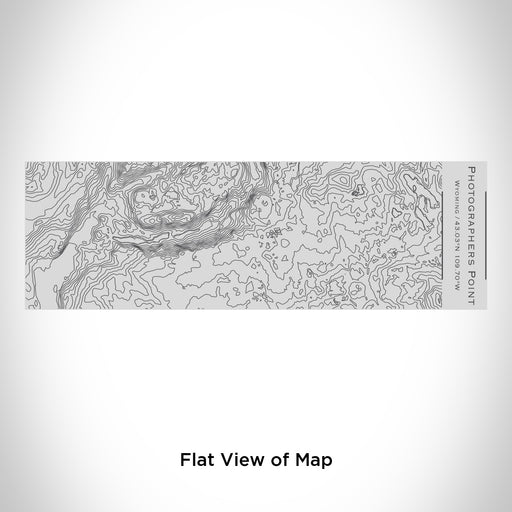Rendered View of Photographers Point Wyoming Map Engraving on 10oz Stainless Steel Insulated Cup with Sipping Lid