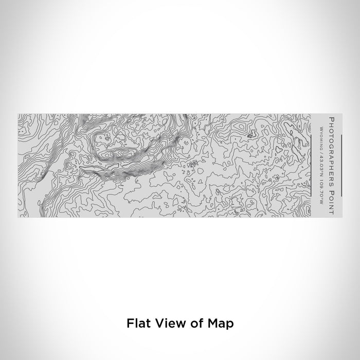 Rendered View of Photographers Point Wyoming Map Engraving on 10oz Stainless Steel Insulated Cup with Sipping Lid