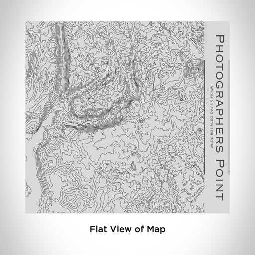 Rendered View of Photographers Point Wyoming Map Engraving on 17oz Stainless Steel Insulated Tumbler