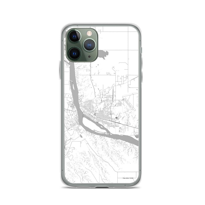Custom iPhone 11 Pro Pierre South Dakota Map Phone Case in Classic
