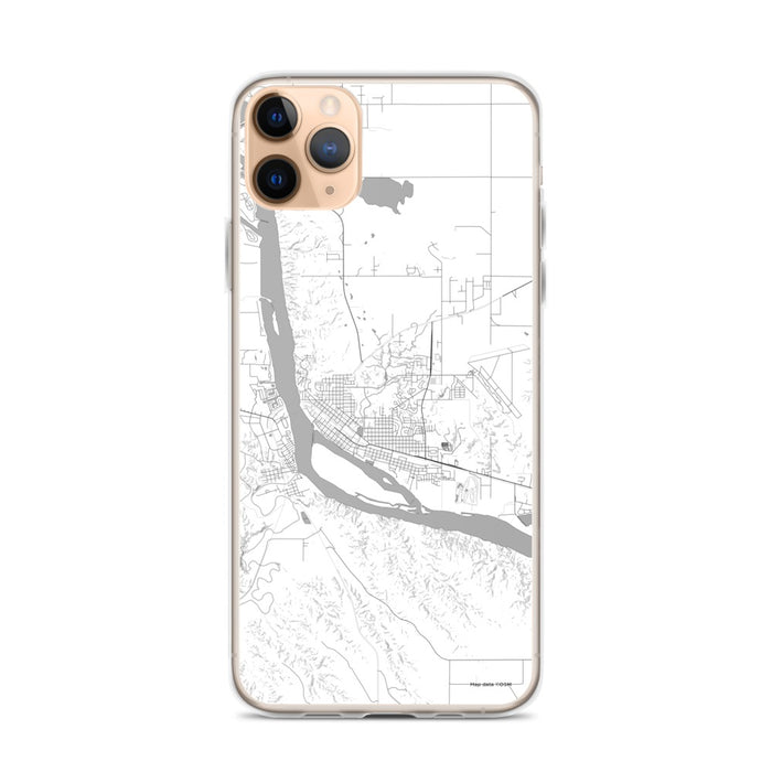 Custom iPhone 11 Pro Max Pierre South Dakota Map Phone Case in Classic