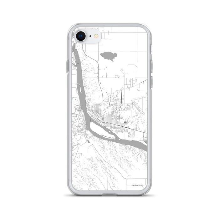 Custom iPhone SE Pierre South Dakota Map Phone Case in Classic