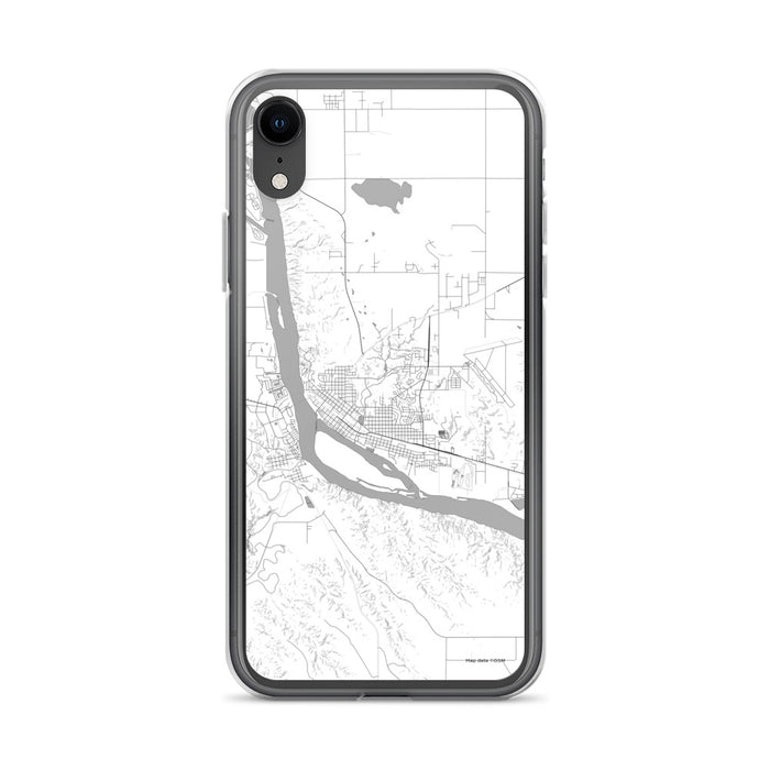 Custom iPhone XR Pierre South Dakota Map Phone Case in Classic