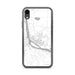 Custom iPhone XR Pierre South Dakota Map Phone Case in Classic