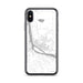 Custom iPhone X/XS Pierre South Dakota Map Phone Case in Classic