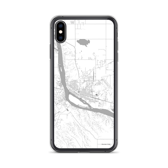 Custom iPhone XS Max Pierre South Dakota Map Phone Case in Classic