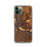 Custom iPhone 11 Pro Pierre South Dakota Map Phone Case in Ember