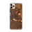 Custom iPhone 11 Pro Max Pierre South Dakota Map Phone Case in Ember