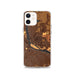 Custom iPhone 12 Pierre South Dakota Map Phone Case in Ember