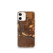 Custom iPhone 12 mini Pierre South Dakota Map Phone Case in Ember