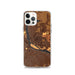 Custom iPhone 12 Pro Pierre South Dakota Map Phone Case in Ember