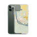 Custom Pierre South Dakota Map Phone Case in Woodblock