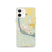 Custom iPhone 12 Pierre South Dakota Map Phone Case in Woodblock