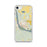 Custom iPhone SE Pierre South Dakota Map Phone Case in Woodblock