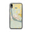 Custom iPhone XR Pierre South Dakota Map Phone Case in Woodblock