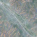 Pigeon Forge Tennessee Map Print in Afternoon Style Zoomed In Close Up Showing Details