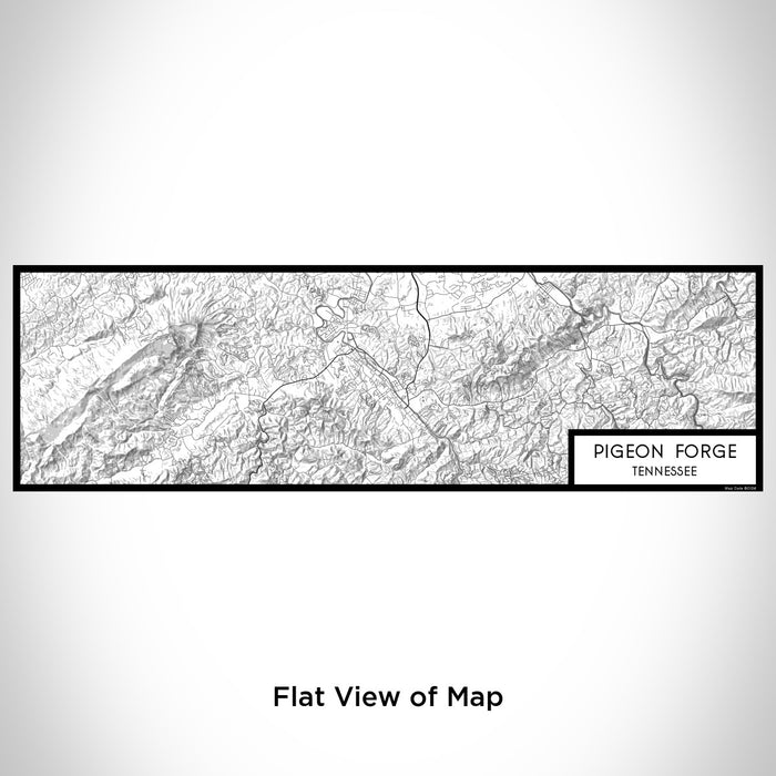 Flat View of Map Custom Pigeon Forge Tennessee Map Enamel Mug in Classic