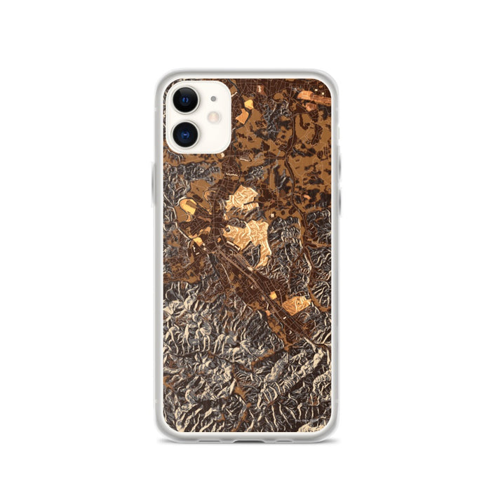 Custom Pigeon Forge Tennessee Map Phone Case in Ember