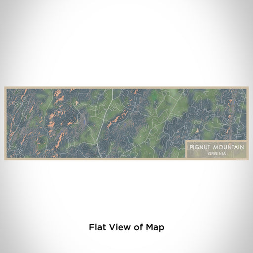 Flat View of Map Custom Pignut Mountain Virginia Map Enamel Mug in Afternoon