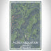 Pignut Mountain Virginia Map Print Portrait Orientation in Afternoon Style With Shaded Background