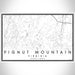 Pignut Mountain Virginia Map Print Landscape Orientation in Classic Style With Shaded Background