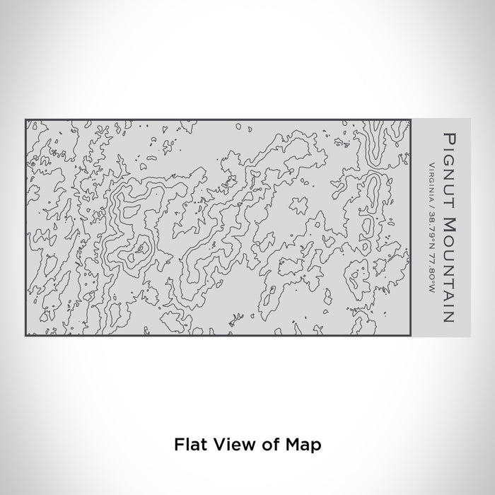 Rendered View of Pignut Mountain Virginia Map Engraving on 17oz Stainless Steel Insulated Cola Bottle