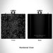 Rendered View of Pignut Mountain Virginia Map Engraving on 6oz Stainless Steel Flask in Black