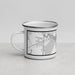 Left View Custom Pine Beach New Jersey Map Enamel Mug in Classic
