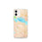 Custom Pine Beach New Jersey Map iPhone 12 mini Phone Case in Watercolor