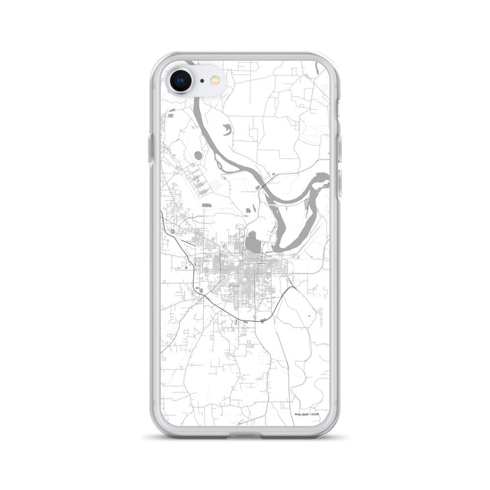 Custom iPhone SE Pine Bluff Arkansas Map Phone Case in Classic
