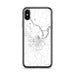 Custom iPhone X/XS Pine Bluff Arkansas Map Phone Case in Classic