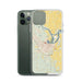 Custom Pine Bluff Arkansas Map Phone Case in Woodblock