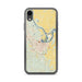 Custom iPhone XR Pine Bluff Arkansas Map Phone Case in Woodblock