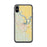 Custom iPhone X/XS Pine Bluff Arkansas Map Phone Case in Woodblock