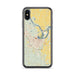 Custom iPhone X/XS Pine Bluff Arkansas Map Phone Case in Woodblock