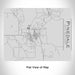 Rendered View of Pinedale Wyoming Map Engraving on 20oz Stainless Steel Insulated Bottle with Bamboo Top