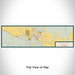 Flat View of Map Custom Pinedale Wyoming Map Enamel Mug in Woodblock