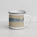 Right View Custom Pine Knoll Shores North Carolina Map Enamel Mug in Afternoon