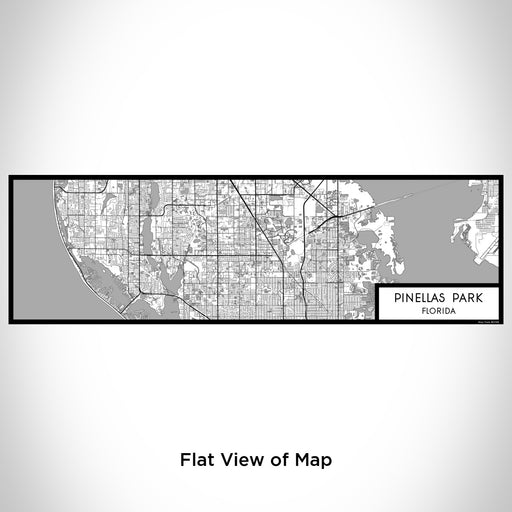 Flat View of Map Custom Pinellas Park Florida Map Enamel Mug in Classic