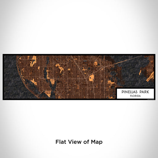 Flat View of Map Custom Pinellas Park Florida Map Enamel Mug in Ember