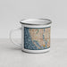 Left View Custom Pinellas Park Florida Map Enamel Mug in Woodblock