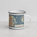 Right View Custom Pinellas Park Florida Map Enamel Mug in Woodblock