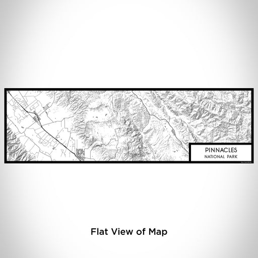 Flat View of Map Custom Pinnacles National Park Map Enamel Mug in Classic