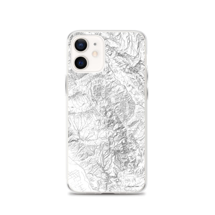 Custom iPhone 12 Pinnacles National Park Map Phone Case in Classic