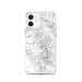 Custom iPhone 12 Pinnacles National Park Map Phone Case in Classic