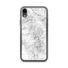 Custom iPhone XR Pinnacles National Park Map Phone Case in Classic