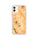 Custom iPhone 11 Pinnacles National Park Map Phone Case in Ember